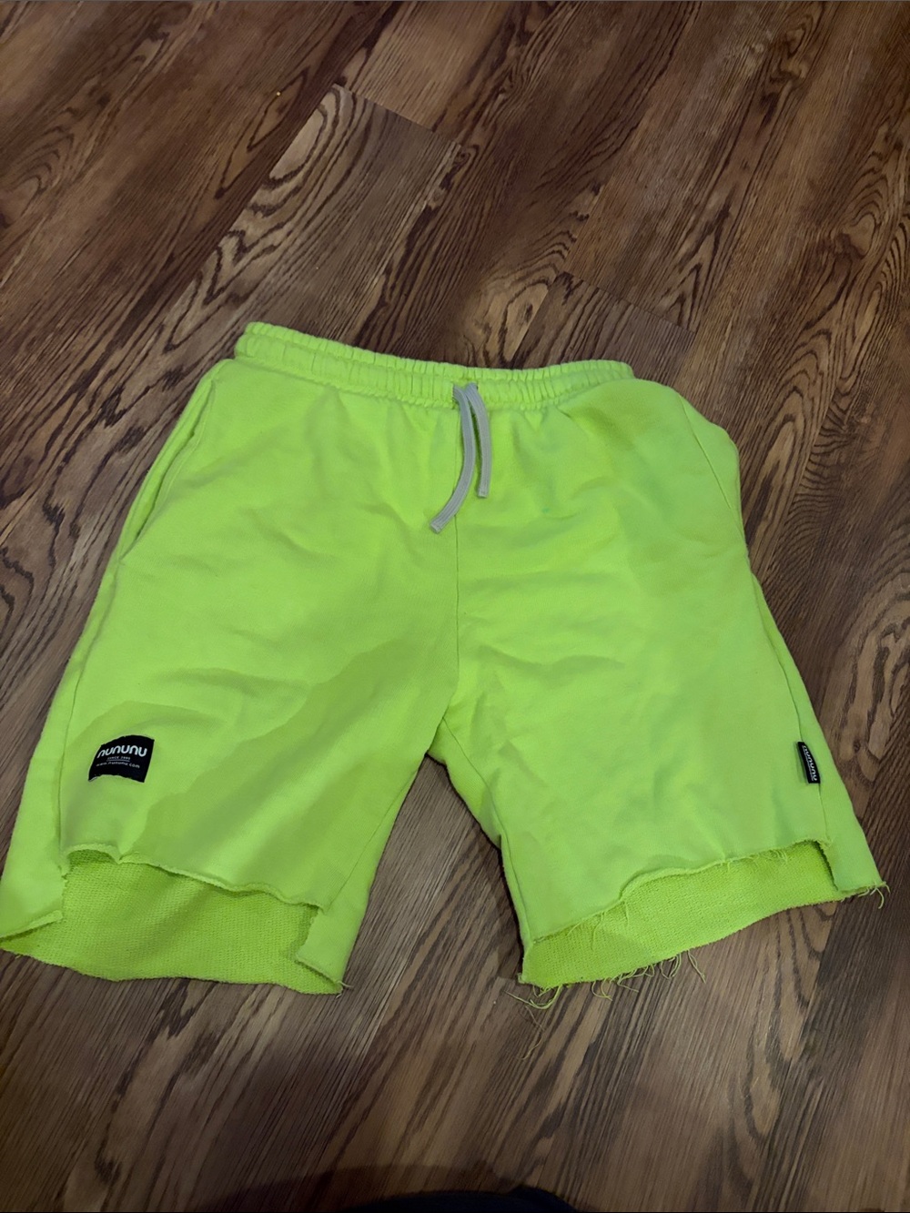 Nununu Neon Lime boys Casual Drawstring Shorts
